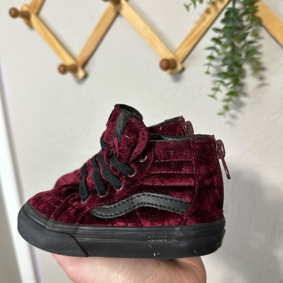 Toddler High Top Vans Velvet 5C - Picture 4 of 4